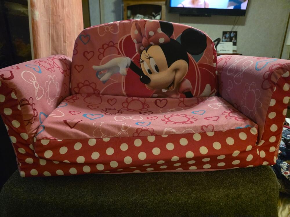 Disney Minnie Mouse & Daisy Duck 2-in-1 Flip Open Toddler Foam Sofa Spin Master